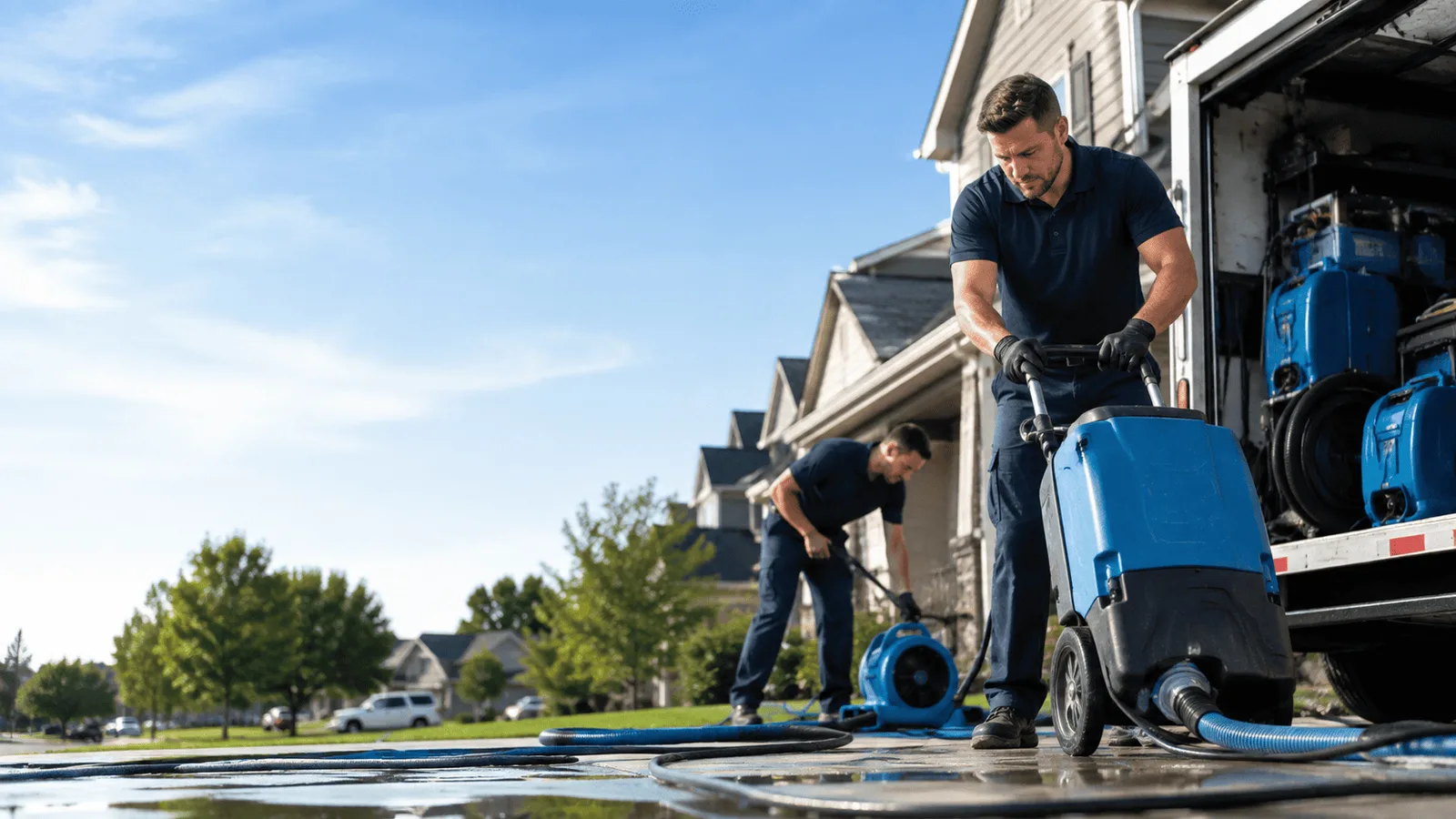 Dehumidification being performed in Sykesville, PA